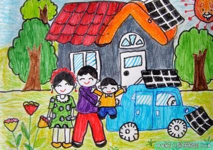 美丽天津我的家简笔画