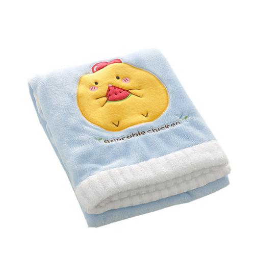 100*150幼儿园午睡毯儿童毛毯婴儿秋冬小毯子宝宝珊瑚绒盖毯
