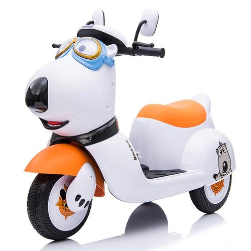 倒霉熊儿童电动摩托车宝宝三轮车男女小孩玩具车可坐号电瓶车视频