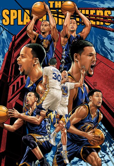 水花兄弟 库里 汤普森