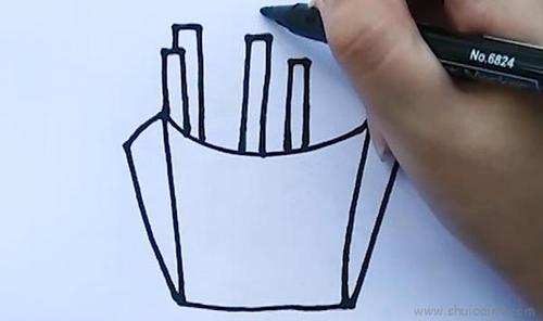 薯条儿童画怎么画薯条简笔画简单又好看