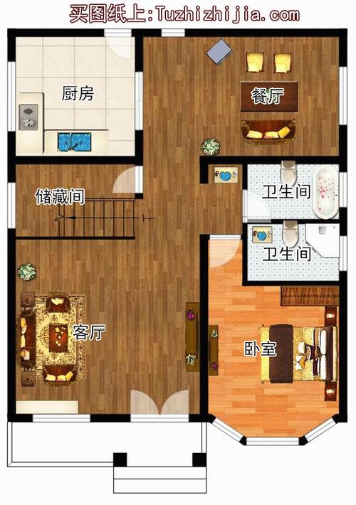 农村90平米二层设计图,小宅基地盖起来照样惊艳