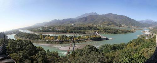 都江堰全景图