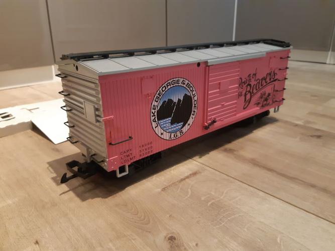 lgb g - 4090 - 货运车厢 - 路线或海狸boxcar - lake george &