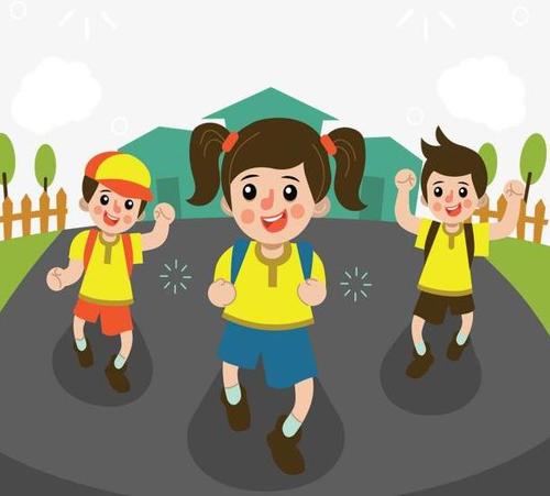 上学放学路上的风景写一段话作文十篇