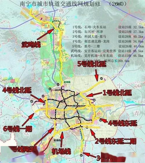 10条轨道线武鸣机场线有变化南宁轨道新一轮建设规划有大动作