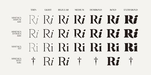 字体分享:arsenica_字体_字体设计_艺术_潮流_海报设计_运动_素材