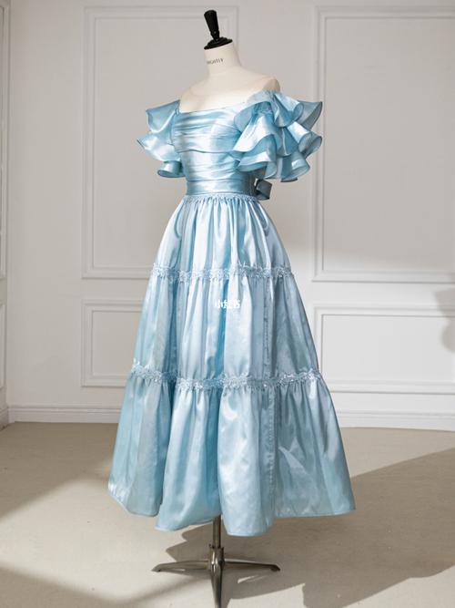 小个子礼服推荐|日常也能穿的冰蓝色礼服98_礼服_冰