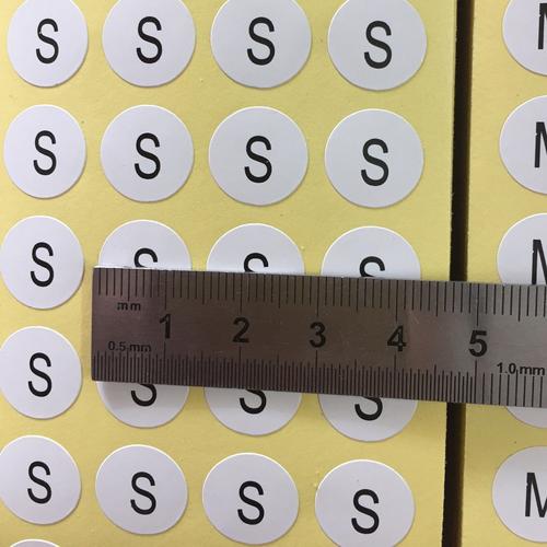 13mm圆圈圆形贴纸批发常用尺码贴纸 圆圈贴纸 服装辅料 尺寸sml