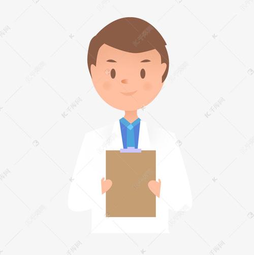 手绘男医生免抠图