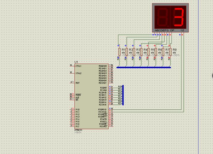 单片机两位数码管问题