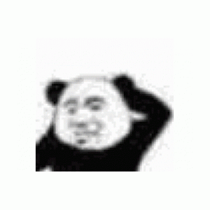 熊猫头挠头 gif 动图