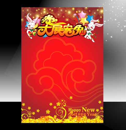 2011新年海报春节海报 新年dm单背景图片下载2011年新年元旦dm素材