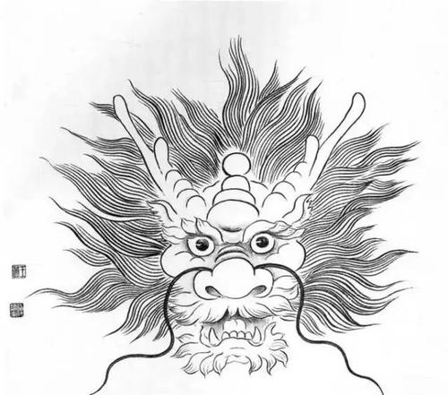 正面龙头画法