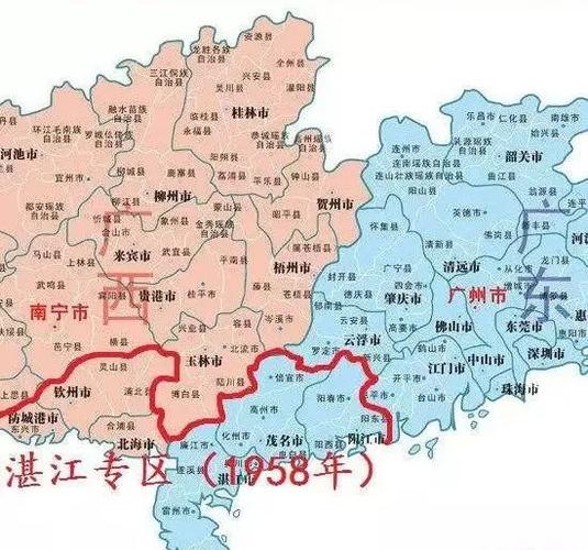 广东雷州半岛划给广西做出海口十年后广西会不会超越深圳