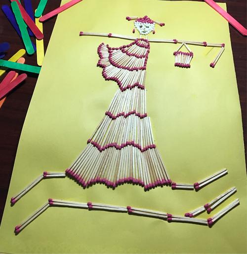 精美的火柴贴画