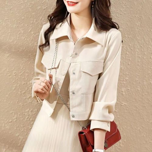 品质小个子春秋早穿新款休闲外套女短款百搭洋气上衣