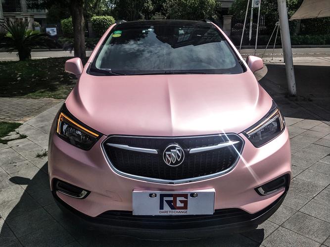 别克昂科拉车身改色电光素雅粉 rg瑞集改色膜福建福州