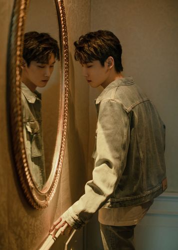 邢昭林牛仔服帅气写真图片