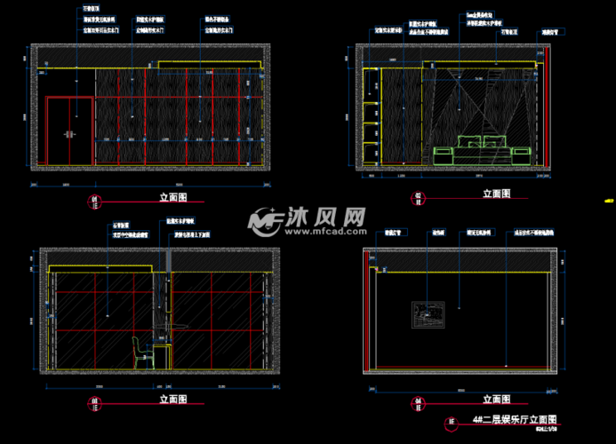 时尚酒店施工图1dwg