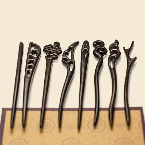 黑檀木簪 手工盘头饰子 发簪木簪子 道士簪男式头饰古典