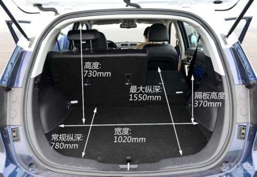 2016款哈弗h2的后备箱到底有多大?