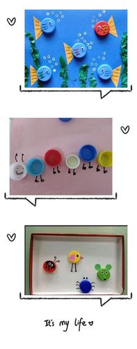 变废为宝——瓶盖创意画