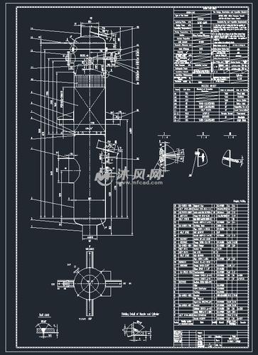 三效蒸发器装配图