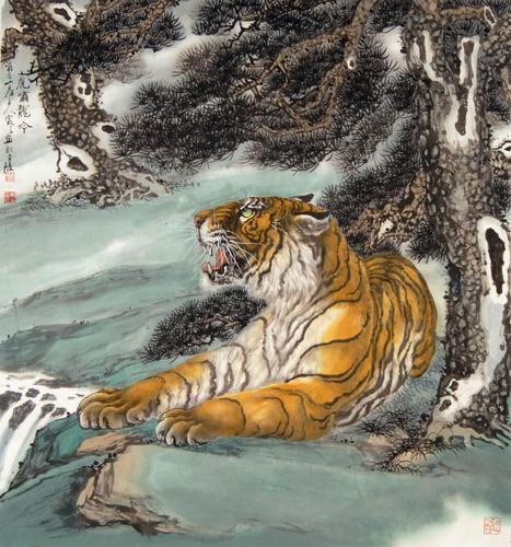 【名人名画】王寅之的虎