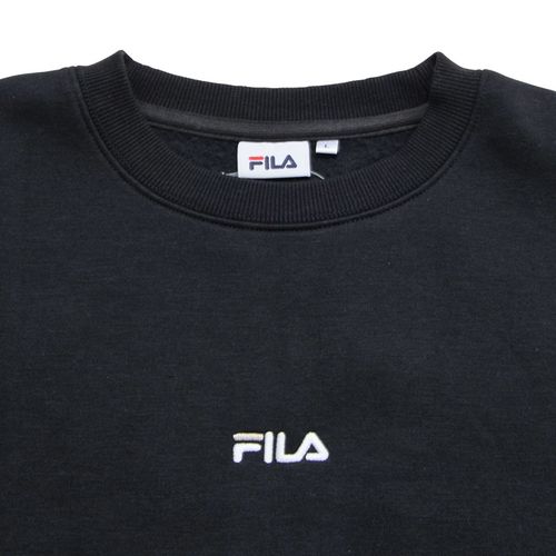 all five colors of trainer men "fila logo print crew neck long