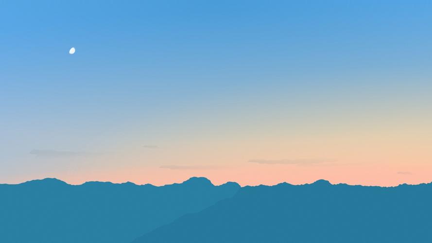 黎明的风景简约4k壁纸