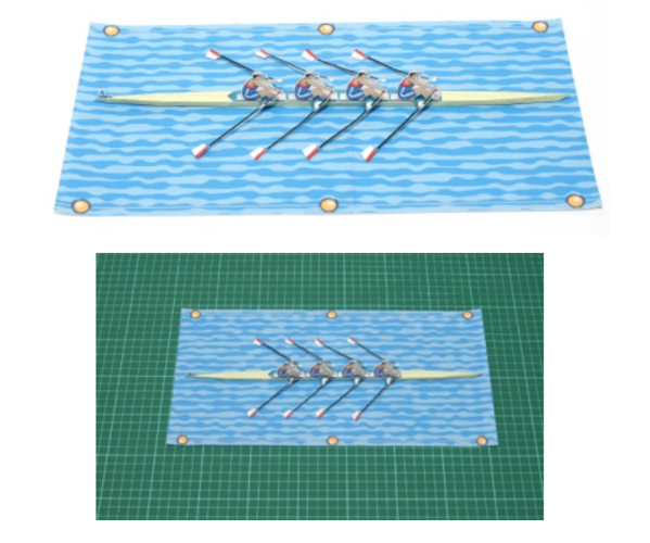 儿童手工折纸diy拼装立体3d纸质模型 运动会体育项目划船龙舟比赛