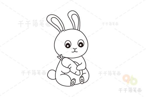 幼儿亲子小兔子简笔画