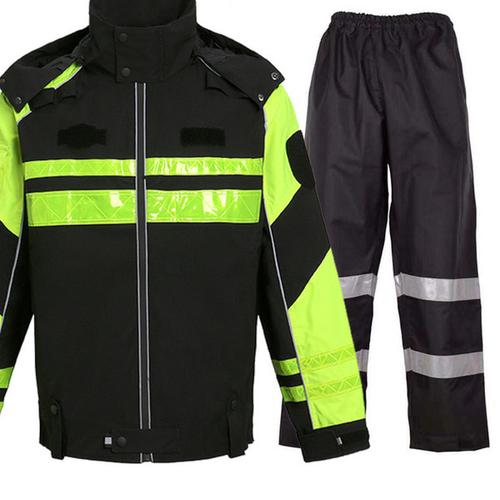 购客交通巡查安全救援高速摩托车机车铁骑骑行服龙虾服反光透气防水男