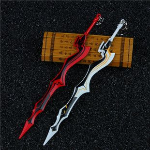 生产批发fate zero命运之夜saber原初之火红剑合金挂饰 模型18cm