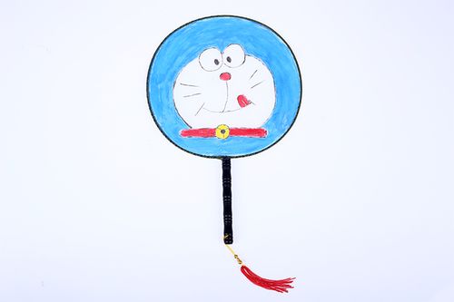 幼儿diy手工画 空白儿童绘画扇子宫扇圆扇幼儿园益智美术材料