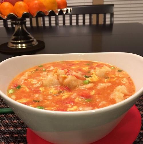 西红柿鸡蛋面疙瘩