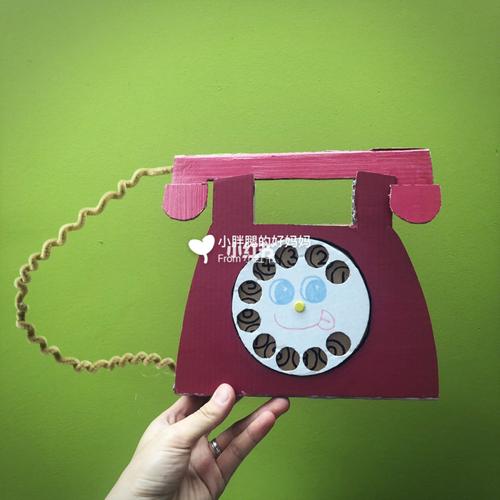 胖腿的小手工:diy老式转盘电话机 有没有很q?