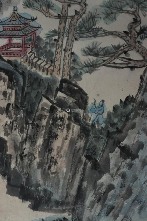 周元亮国画《访友图》