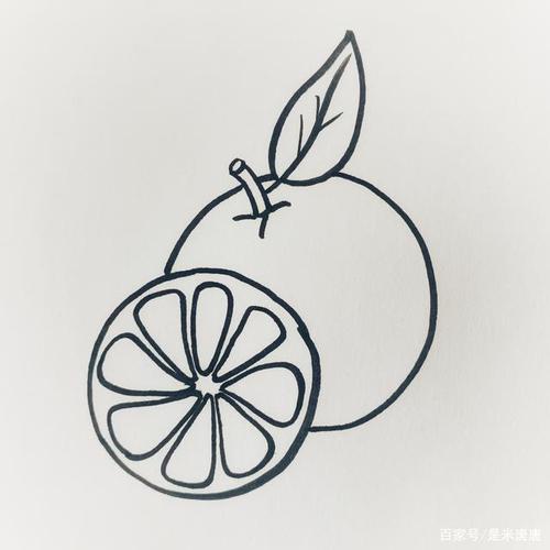 怎么画水果呢?橙子!