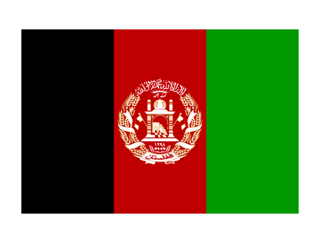 阿富汗国旗矢量图