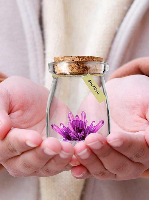 种水晶蓝色diy手工制作生长水晶晶体培养玩具儿童学生