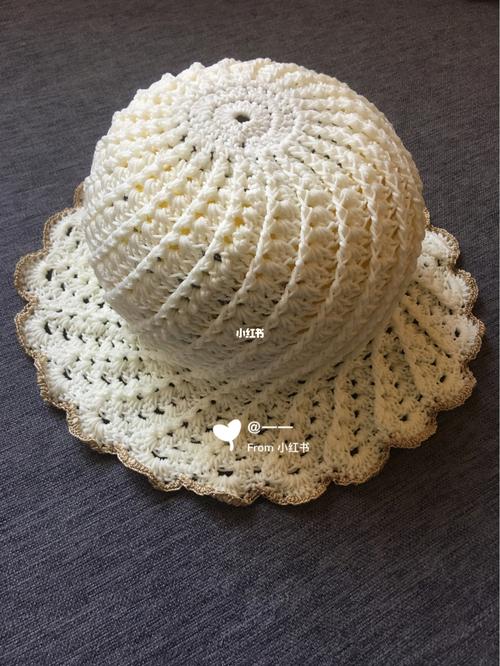 钩织螺旋花型帽子_钩织_帽子_兴趣爱好_手工