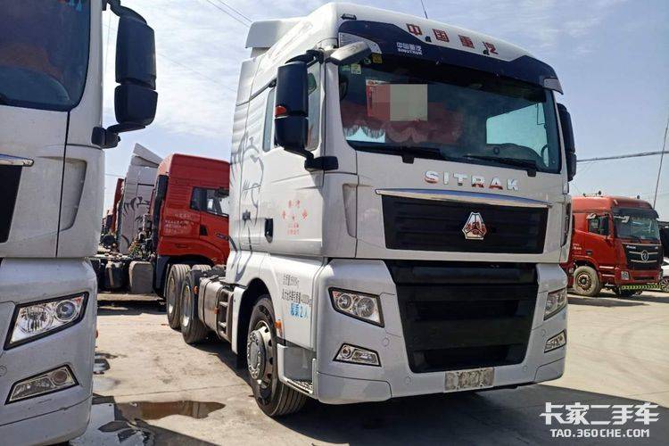 二手牵引车带液缓 重汽汕德卡 540马力国五