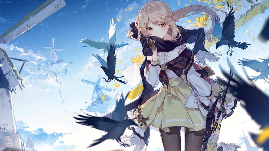 漂亮动漫人物插画高清桌面壁纸