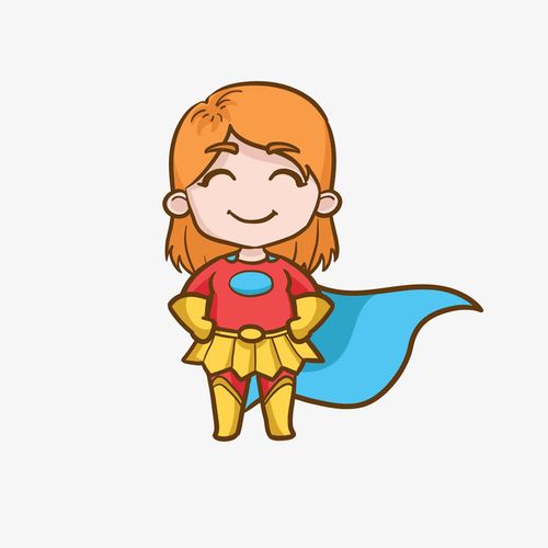 微笑的女超人免抠素材