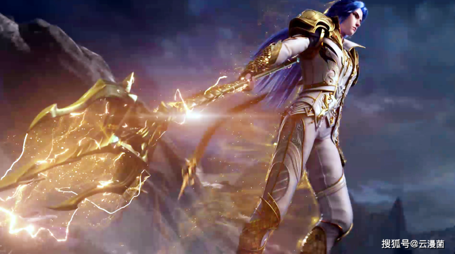 原创唐三海神形象曝光,黄金铠甲上身,活像一个圣斗士!