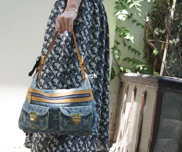 驴牌 vintage 中古牛仔丹宁包 单肩腋下包_复古_腋下包_中古_牛仔