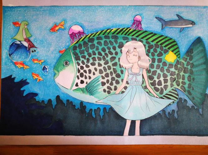 天津市卓群中学参加国家海洋馆首届海洋主题绘画大赛获佳绩