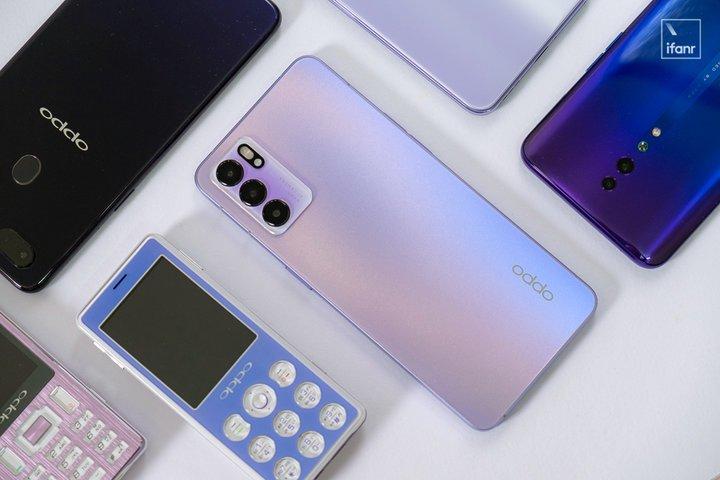 回顾oppo历代机型opporeno6星黛紫的诞生成必然